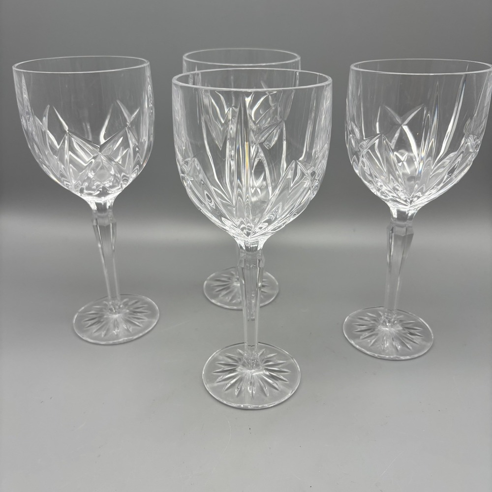 Vintage Marquis by Waterford Cut Crystal 8.5" Wine Glasses Goblets Set of 4